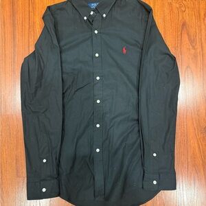 Polo by Ralph Lauren Black Button-Down Shirt